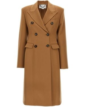 Stella McCartney Wollmantel - Natur