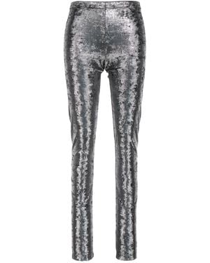 Junya Watanabe Lamé Effect Stretch Leggings - Grau