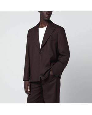 Séfr Seydou Mud Coloured Jacket - Black