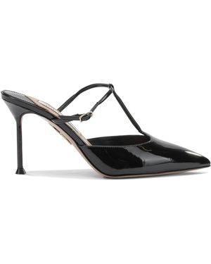 Aquazzura Muiltjes "sorbonne 85 Mm". - Zwart