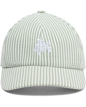 Vilebrequin Hombres Gorra de béisbol elástica a rayas - Gris