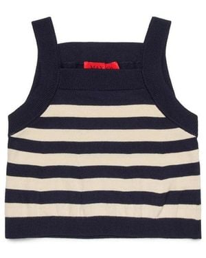MAX&Co. Tops With Logo - Blue