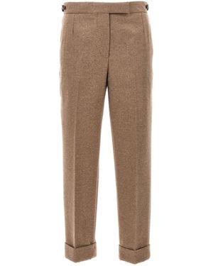Thom Browne Wollen Broek - Naturel