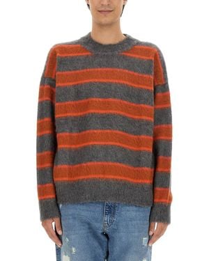 AMISH Striped Shirt - Orange