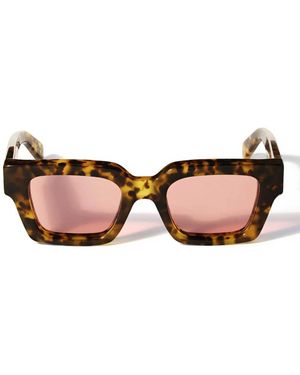 Off-White c/o Virgil Abloh Sonnenbrille Ow1022 6045 Virgil Braun/Lila Unisex