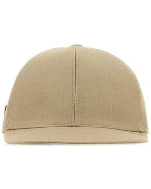 Prada Sand Solid Baseball Hat - Natural