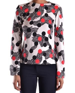 MSGM Lange Ärmel Mehrfarbig - Rot