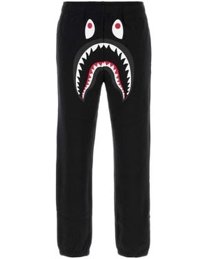 A Bathing Ape Shark Sweat Trousers M - Black