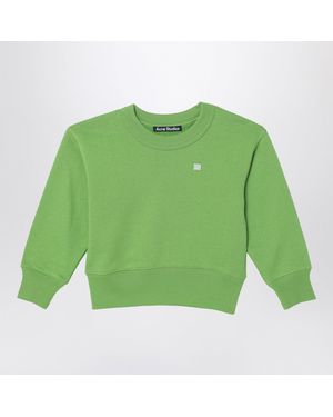 Acne Studios Sweatshirt With Small Logo Patch - Green