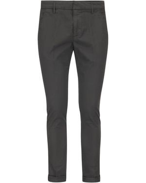 Dondup Gaubert Slim Fit Gabardine Pants - Gray