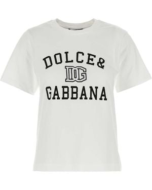 Dolce & Gabbana Cotton T-Shirt - White