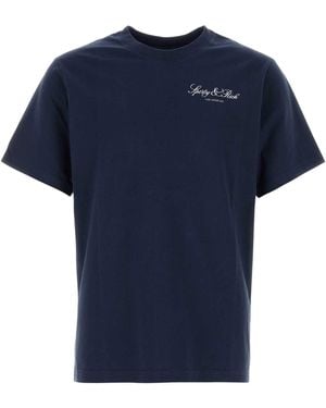 Sporty & Rich Cotton T Shirt - Blue