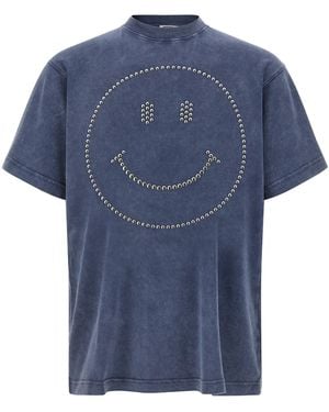 Moschino 'Smiley' T Shirt - Blue