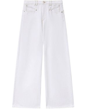 Isabel Marant Lemony Denim Jeans - White