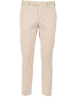 PT01 Dieci, Flat Front, Diagonal Pockets, Finished B - Natural