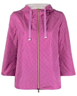 Herno Wendejacke mit Monogramm-Print - Lila