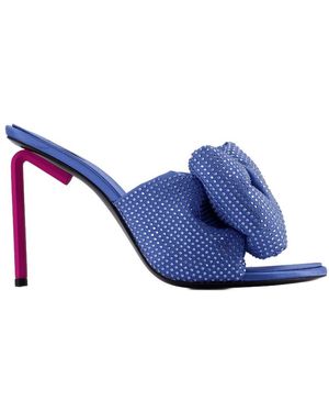 Off-White c/o Virgil Abloh Allen Bow Strass Pop Pantoletten - Blau