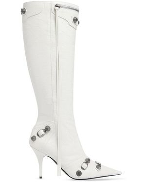 Balenciaga Stivali Cagole A Punta - Bianco