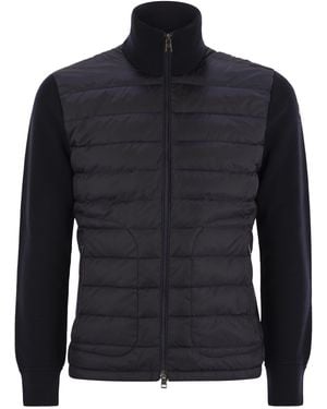 Moncler Met Een Vulstand Met Zip Met Zip - Blauw