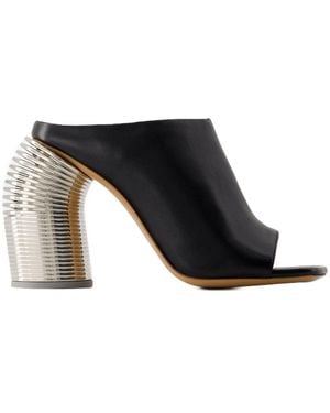Off-White c/o Virgil Abloh Spring Mules Aus Leder 110Mm - Schwarz