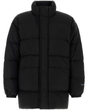 Jil Sander Mock Collar Down Jacket - Black