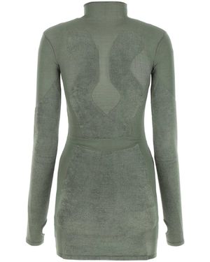 ワンピース DION LEE DRESS (A7602P22 SHADOWGREEN) DION LEE | Hook & Eye Rib Mini Dress | Shadow Green
