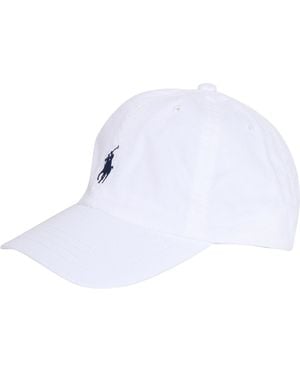 Polo Ralph Lauren Clsc Cap-Apparel Accessories-Hat Cotton - White