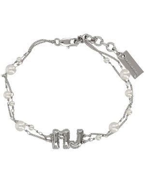 Marc Jacobs Bracelet Pearl Mj Baloon - Metallic