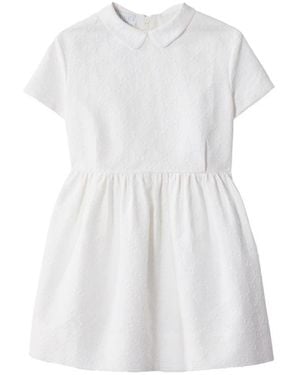 Gucci Dress With Embroidered "Gg" Logo - White