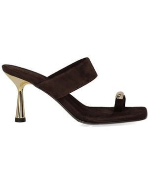 Sergio Levantesi Iride Heeled Mule - White