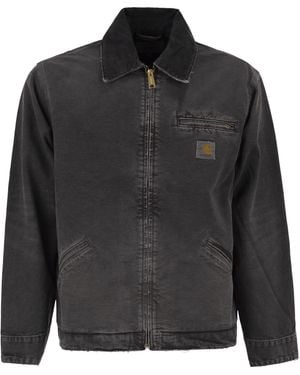 Carhartt Washed Organic Dearborn Canvas Jacket - Black
