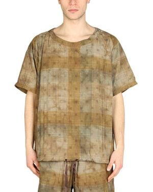 Needles Boxy Fit T Shirt - Brown