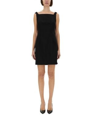 Givenchy Crepe And Satin Dress - Black