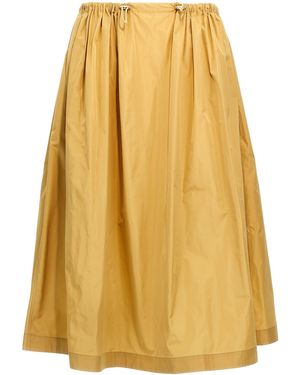 Fabiana Filippi Falda de tafetán de - Amarillo
