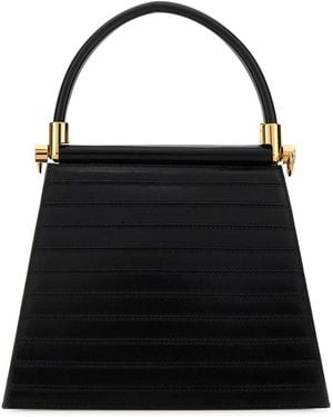 Testoni Leather Marisa 21 Handbag - Black