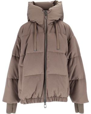 DUNO Boxy Padded Down Jacket - Brown