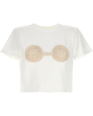 Magda Butrym '01' T -shirt - Wit