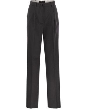 Weekend by Maxmara Salsa Straight Leg Trousers - Black