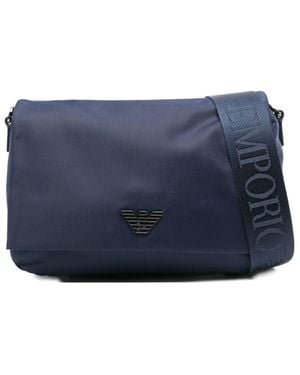 Emporio Armani Exclusive Nylon Crossbody Bag - Blue