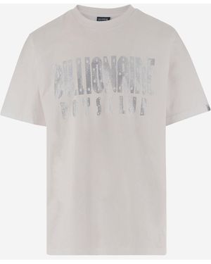 Billionaire Milliardär Baumwoll -T -Shirt mit Logo - Weiß