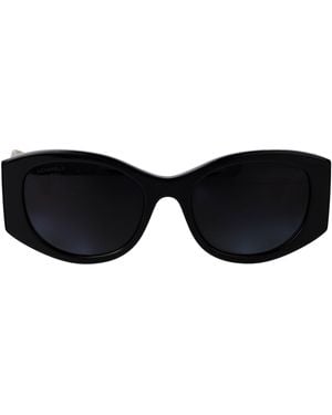 CHANEL Acetate Oversized Frame Sunglasses - Black