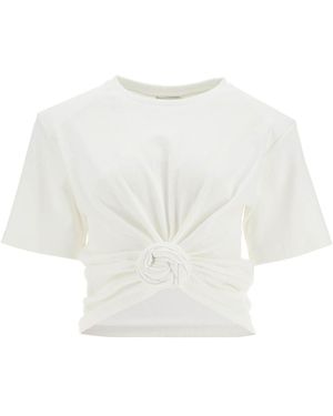 Magda Butrym Knotted T Shirt - White