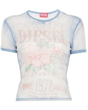 DIESEL Cotton T-Shirt - White