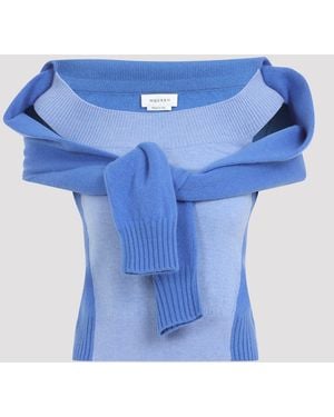 McQueen Pull cache-cœur - Bleu