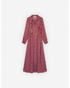 Maison Kitsuné Scarf Long Dress - Red