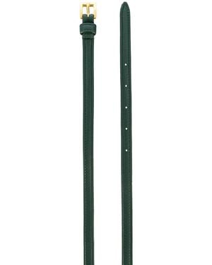 Prada Skinny Buckled Belt - Green