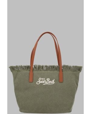 MC2 Saint Barth Medium Fringed Shoulder Bag - Grey
