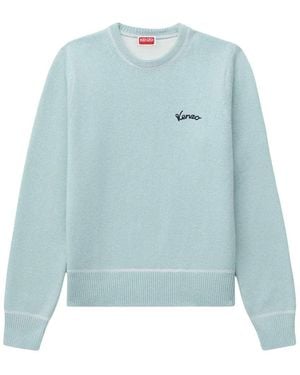 KENZO Varsity Pullover Mit Stickerei - Blau