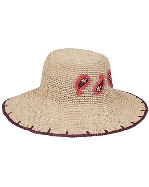 Paul Smith Paisley Straw Hat - Pink