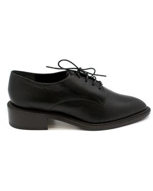 【WALTER STEIGER】BLACK PLAIN DERBY SHOES WALTER STEIGER】BLACK PLAIN DERBY SHOES Walter Steiger Black